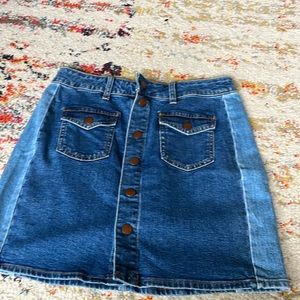 Madewell denim skirt